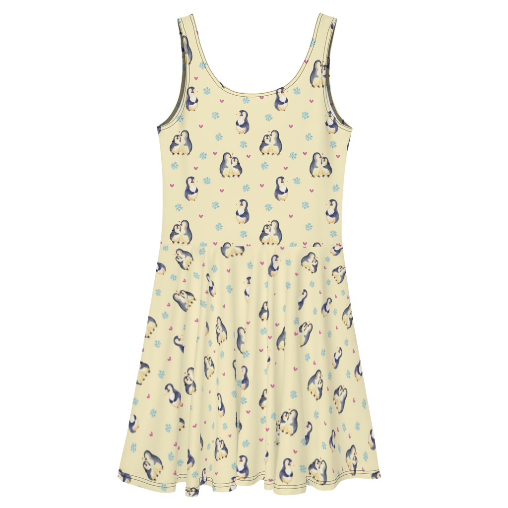 Sommerkleid Pinguin umarmend Sommerkleid, Kleid, Skaterkleid, Pinguin, Liebe, Liebespaar, Liebesbeweis, Liebesgeschenk, Verlobung, Jahrestag, Hochzeitstag, Hochzeit, Hochzeitsgeschenk