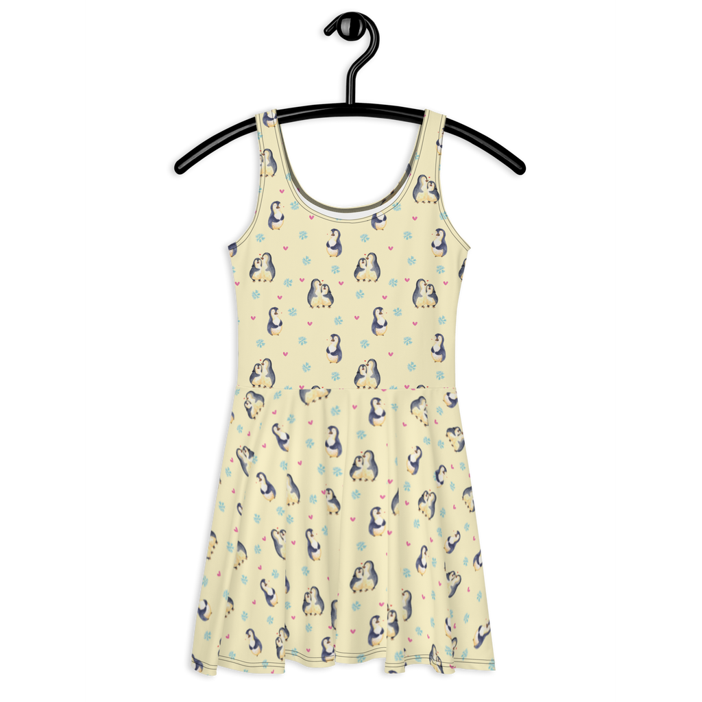 Sommerkleid Pinguin umarmend Sommerkleid, Kleid, Skaterkleid, Pinguin, Liebe, Liebespaar, Liebesbeweis, Liebesgeschenk, Verlobung, Jahrestag, Hochzeitstag, Hochzeit, Hochzeitsgeschenk