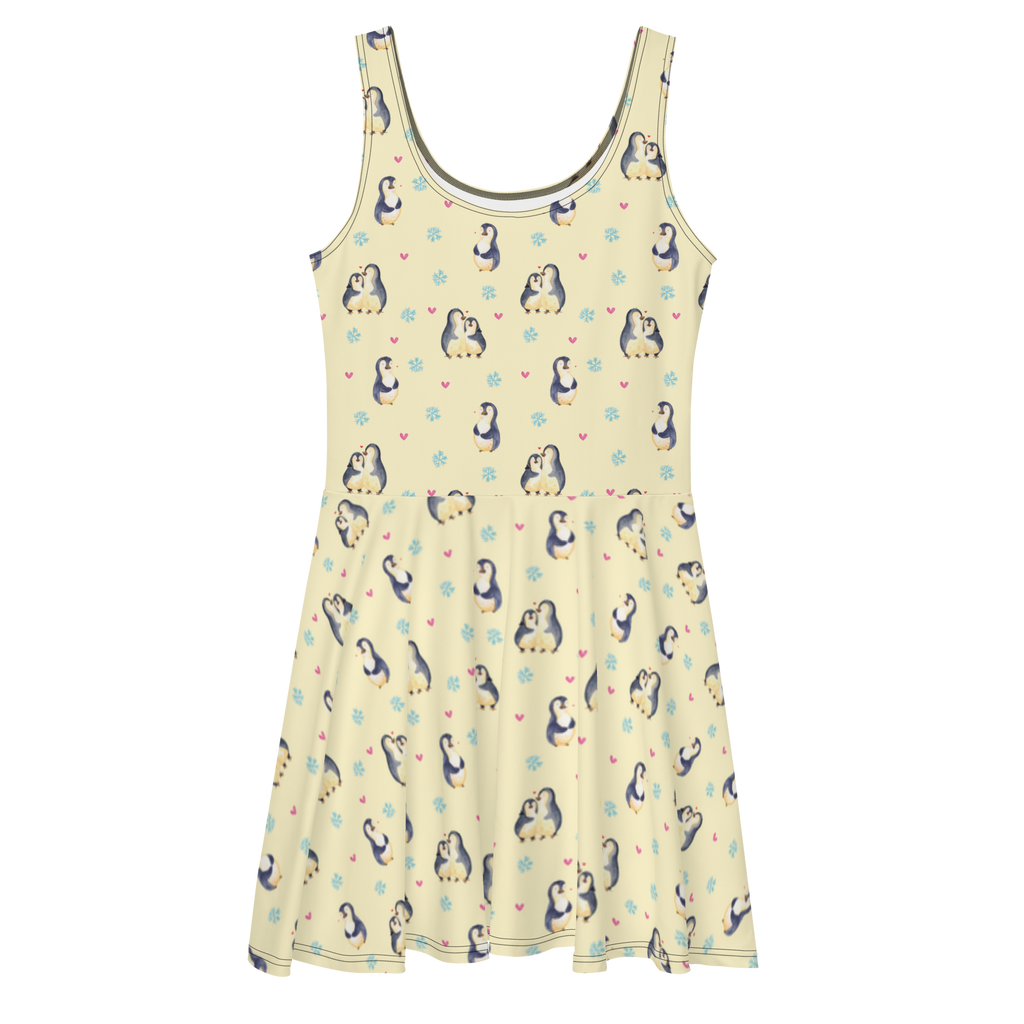 Sommerkleid Pinguin umarmend Sommerkleid, Kleid, Skaterkleid, Pinguin, Liebe, Liebespaar, Liebesbeweis, Liebesgeschenk, Verlobung, Jahrestag, Hochzeitstag, Hochzeit, Hochzeitsgeschenk
