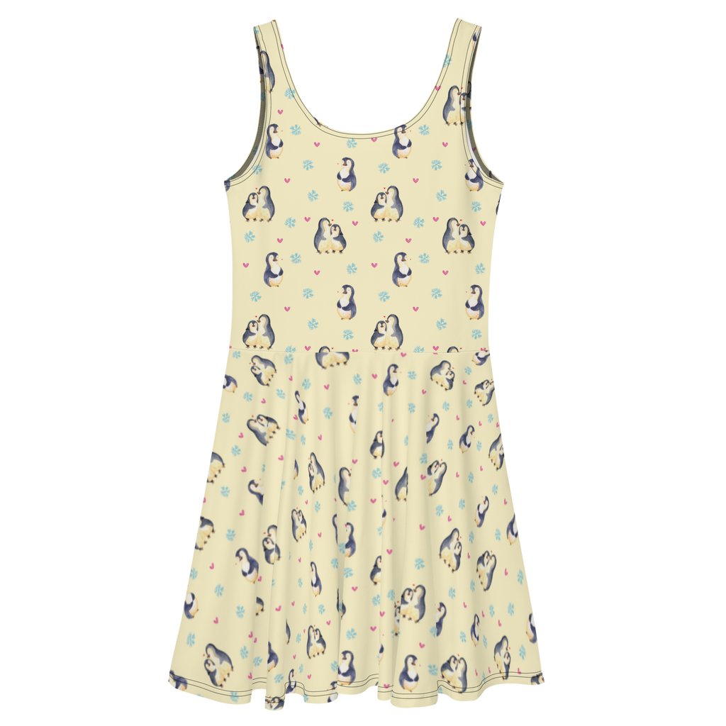Sommerkleid Pinguin umarmend Sommerkleid, Kleid, Skaterkleid, Pinguin, Liebe, Liebespaar, Liebesbeweis, Liebesgeschenk, Verlobung, Jahrestag, Hochzeitstag, Hochzeit, Hochzeitsgeschenk