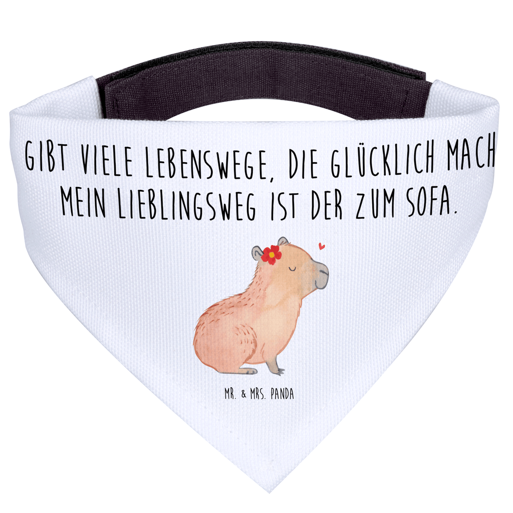 Hundehalstuch L Capybara Blume