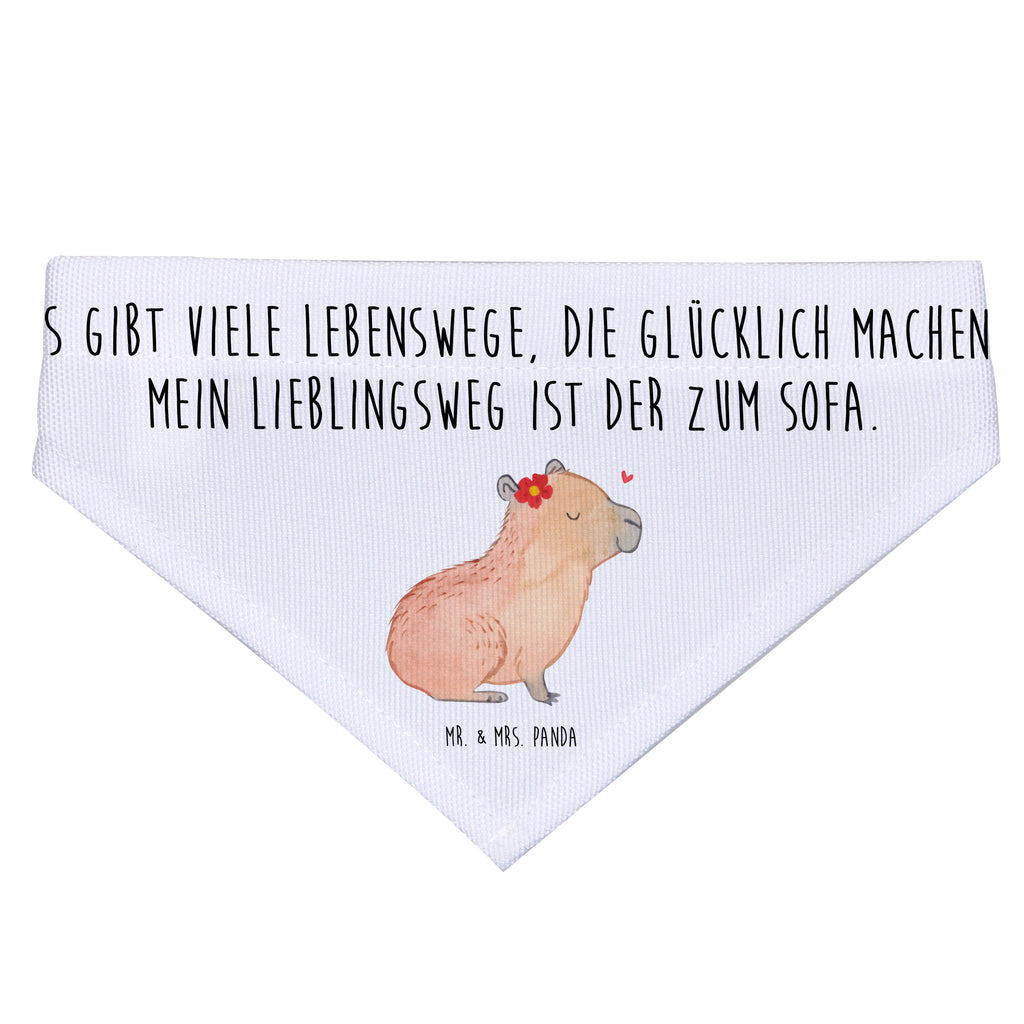 Hundehalstuch L Capybara Blume