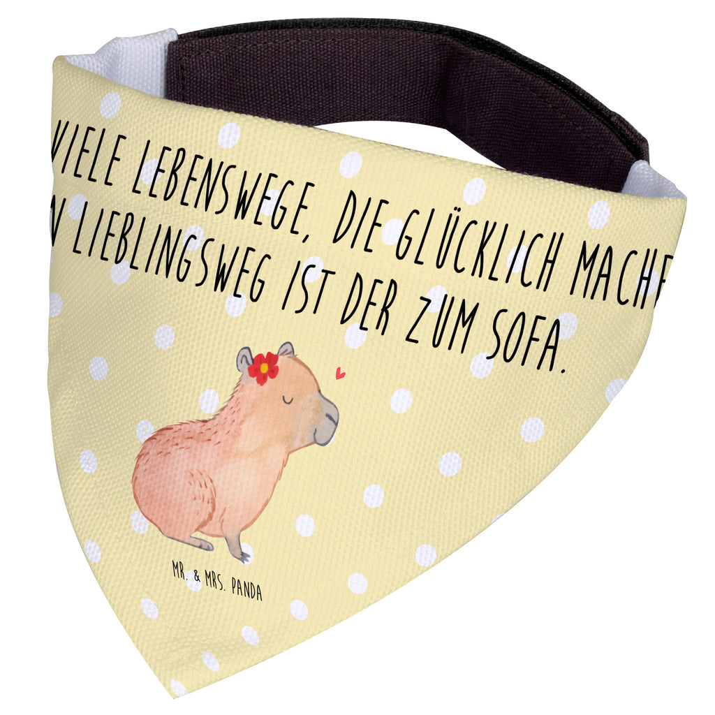 Hundehalstuch L Capybara Blume