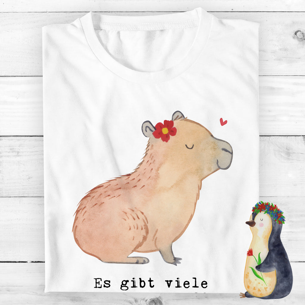 Größe XXL T-Shirt Capybara Blume