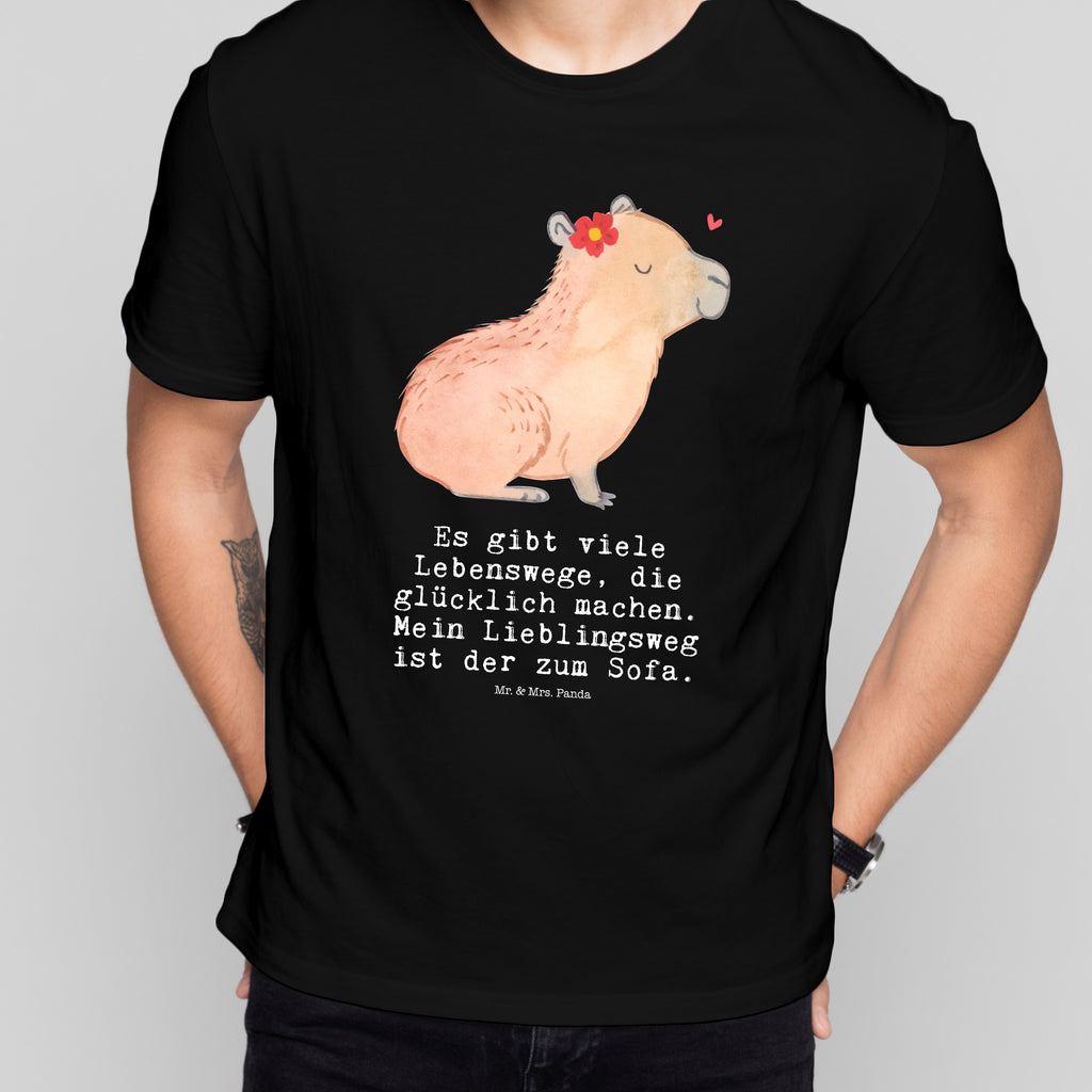 Größe XXL T-Shirt Capybara Blume