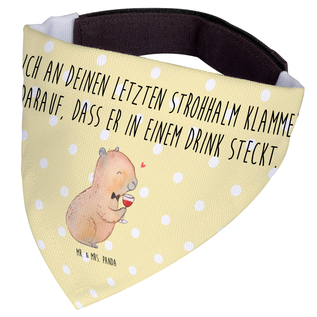 Hundehalstuch L Capybara Wein