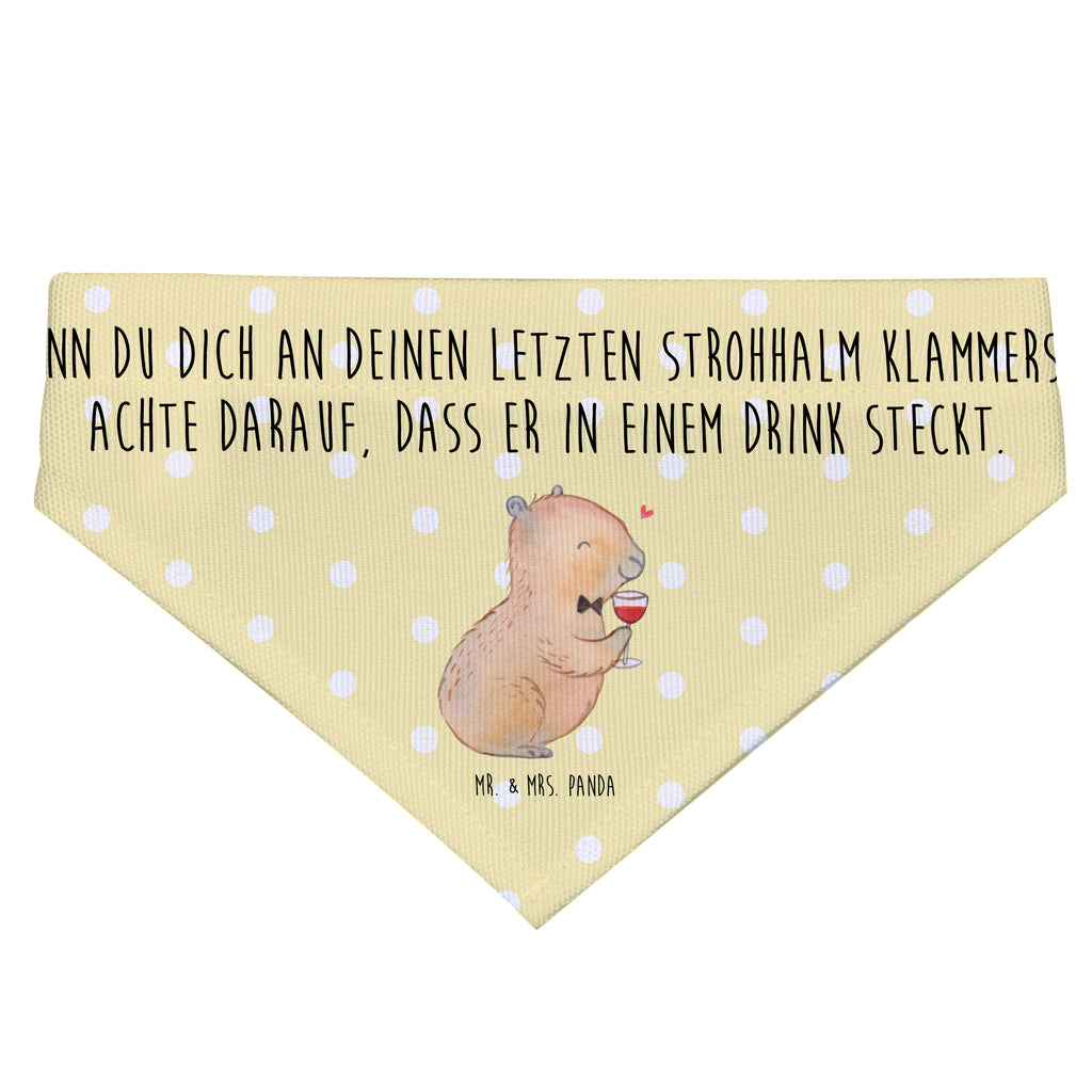 Hundehalstuch L Capybara Wein