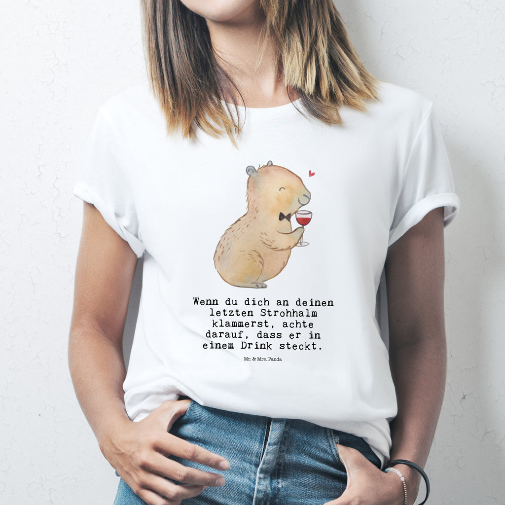 Größe XXL T-Shirt Capybara Wein