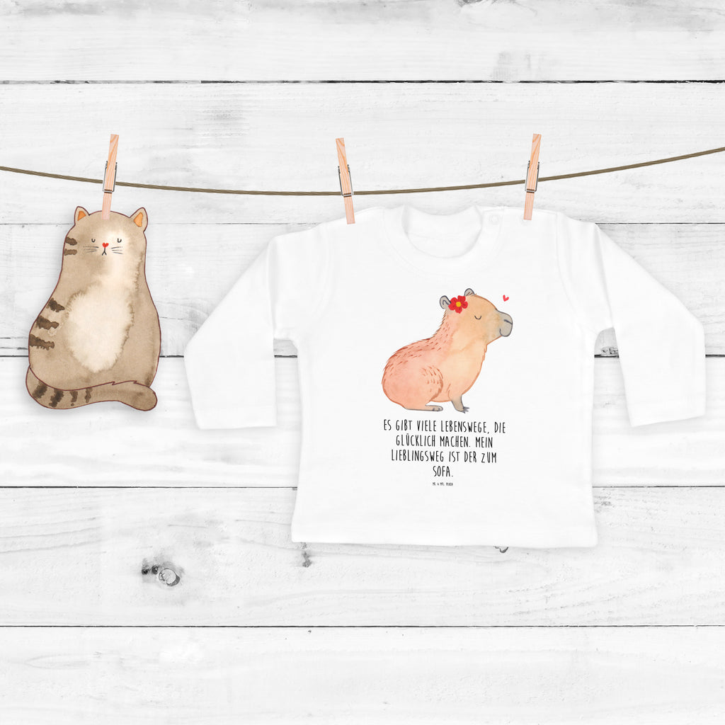 3-6 Monate Baby Longsleeve Capybara Blume