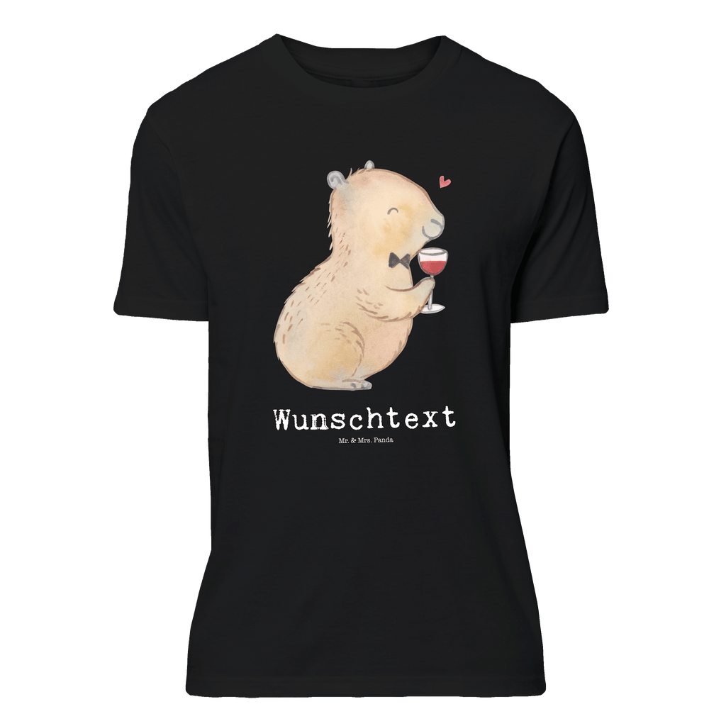 Größe XL Personalisiertes T-Shirt Capybara Wein