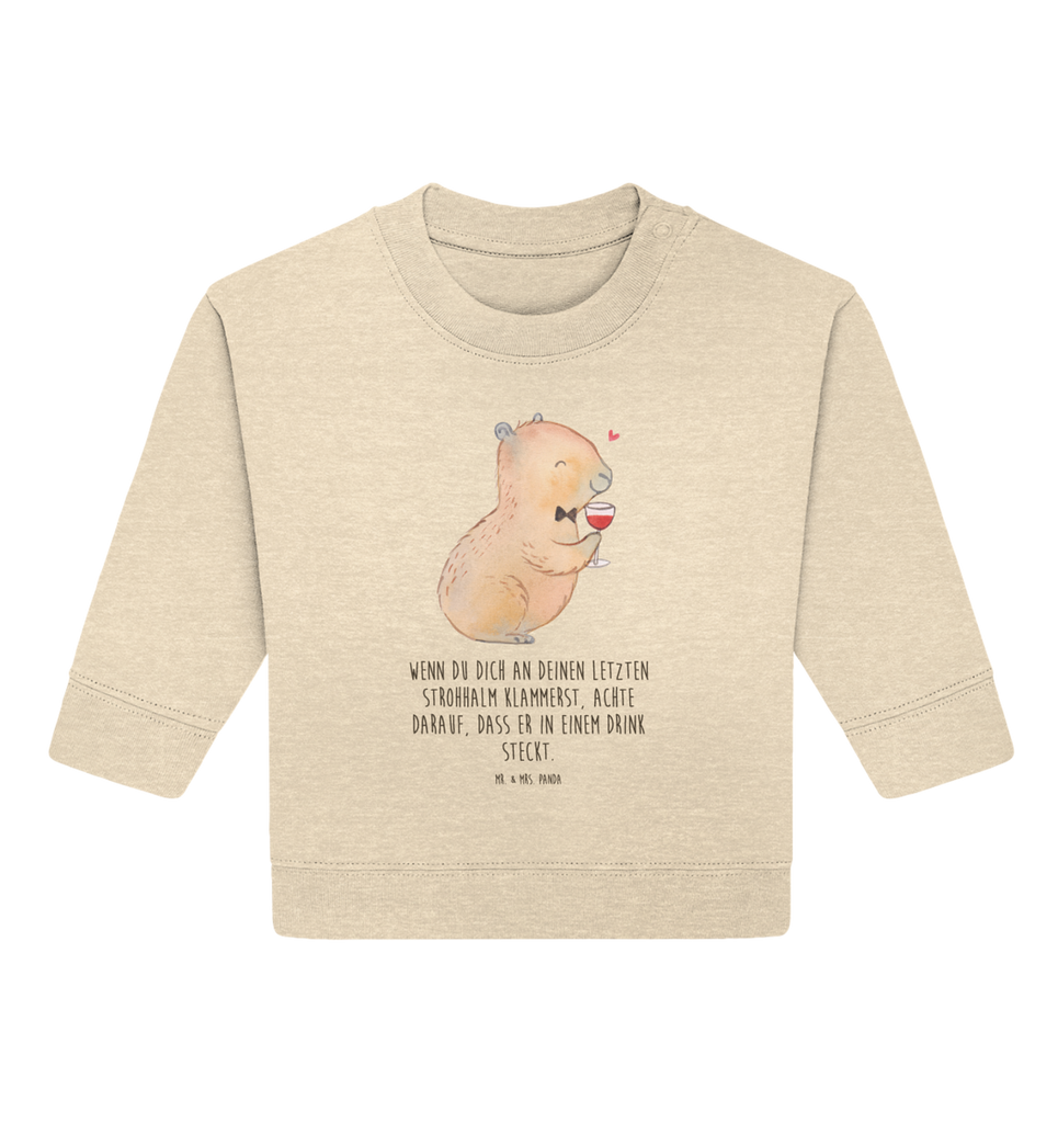 Organic Baby Pullover Capybara Wein