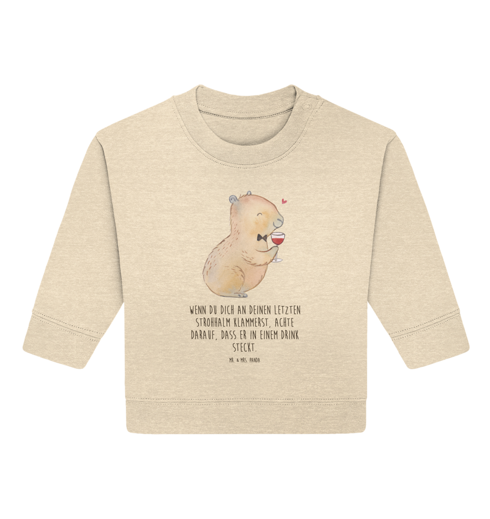 Organic Baby Pullover Capybara Wein