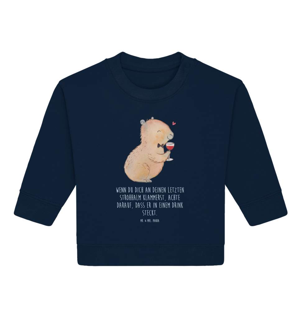 Organic Baby Pullover Capybara Wein