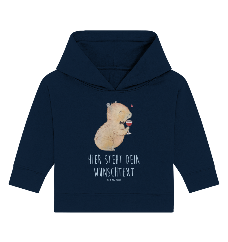 Personalisierter Baby Hoodie Capybara Wein Personalisierter Baby Hoodie, Baby Hoodie mit Namen, Babyhoodie Wunschtext, Tiermotive, Gute Laune, lustige Sprüche, Tiere, Capybara Weinflasche, Weinliebhaber Geschenk, Capybara Zeichnung, Adrette Tiere, Panda Handzeichnung, Weintrinkendes Nagetier, Capybara Kunstwerk, Geschenk für Weinkenner, Stilvolles Capybara, Heiterer Capybara, Liebe zum Wein Spruch, Wein Spaßbild, Handgezeichnetes Capybara