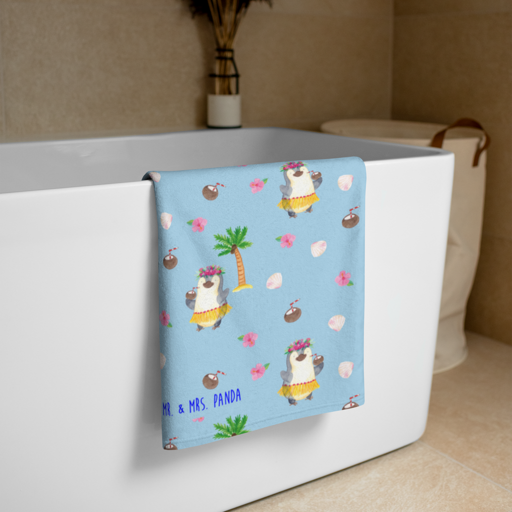 XL Badehandtuch Pinguin Kokosnuss Handtuch, Badetuch, Duschtuch, Strandtuch, Saunatuch, Pinguin, Aloha, Hawaii, Urlaub, Kokosnuss, Pinguine