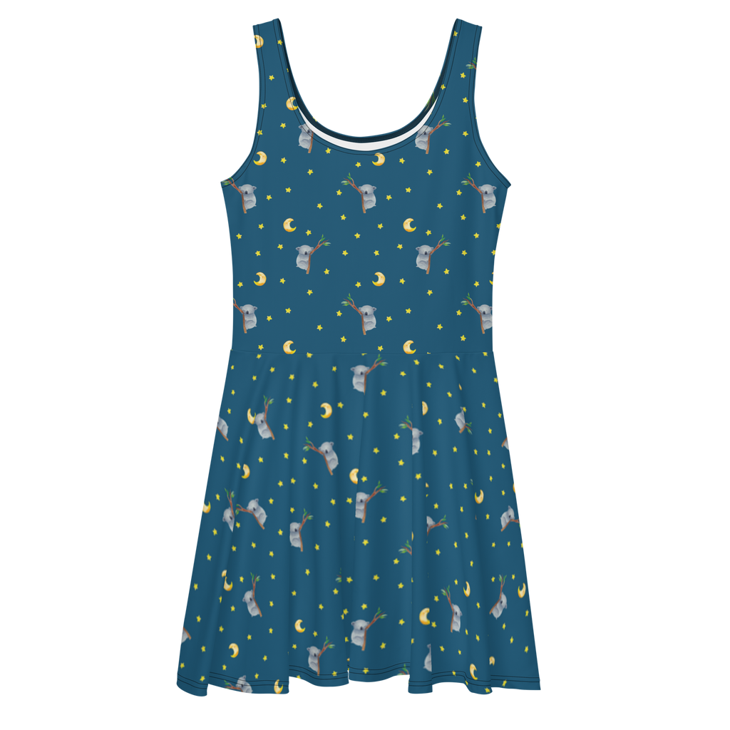 Sommerkleid Koalabär Sommerkleid, Kleid, Skaterkleid, Tiermotive, Gute Laune, lustige Sprüche, Tiere, Koala, träumen, Traum, schlafen, Schlafzimmer, Traumland, Bär, Koalabär