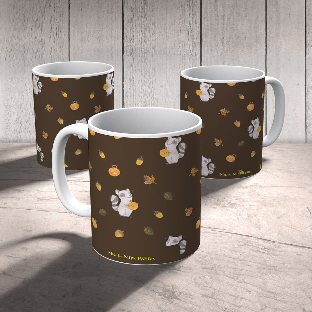 Tasse Waschbär Kürbis