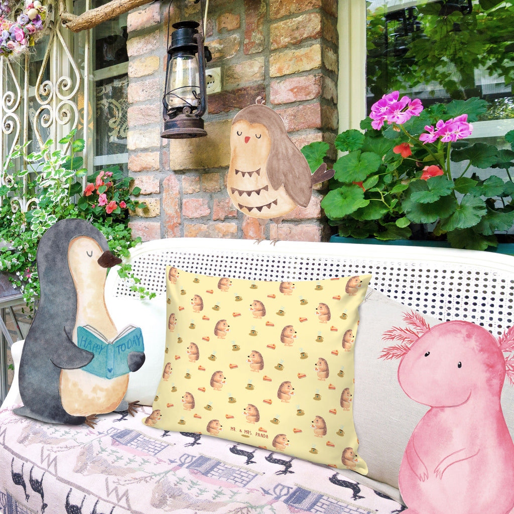 40x40 Kissen Igel mit Kuchenstück Kissenhülle, Kopfkissen, Sofakissen, Dekokissen, Motivkissen, Tiermotive, Gute Laune, lustige Sprüche, Tiere, Igel, Essen Spruch, Kuchen, Backen Geschenk, Kuchen backen, Einladung Party, Geburtstagskuchen, Torte