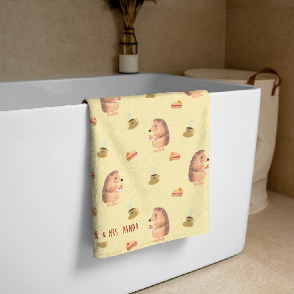 XL Badehandtuch Igel mit Kuchenstück Handtuch, Badetuch, Duschtuch, Strandtuch, Saunatuch, Tiermotive, Gute Laune, lustige Sprüche, Tiere, Igel, Essen Spruch, Kuchen, Backen Geschenk, Kuchen backen, Einladung Party, Geburtstagskuchen, Torte