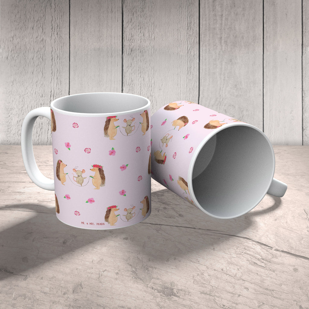 Tasse Igel Seilhüpfen