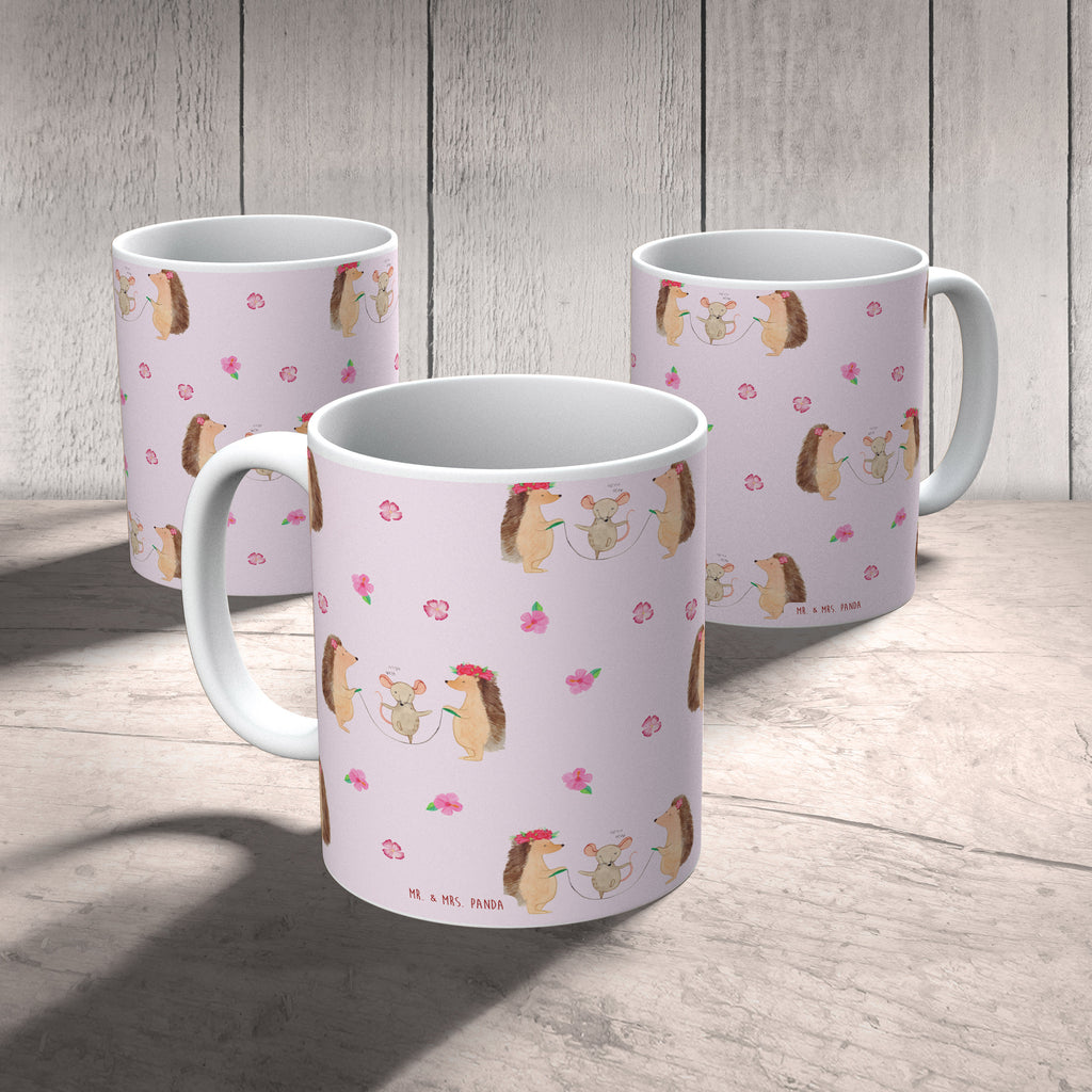 Tasse Igel Seilhüpfen