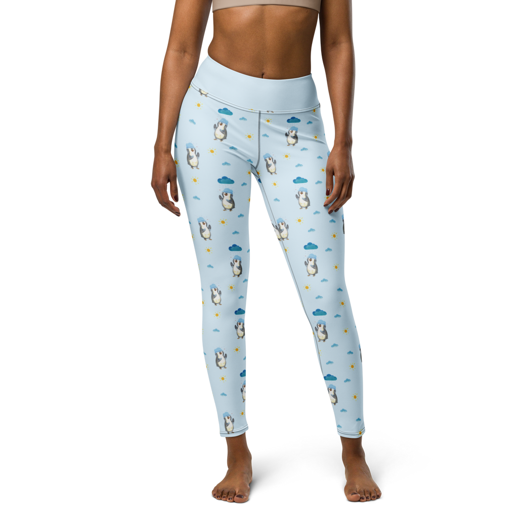 Yogahose Pinguin duscht Yogapants, Yogaleggings, Yogaleggins, Yogahose Damen, Yogahose, Frauen, Yogahose Mädchen, Yogahose Kinder, Yogahose Herren, Yogahose Männer, Pinguin, Pinguine, Dusche, duschen, Lebensmotto, Motivation, Neustart, Neuanfang, glücklich sein