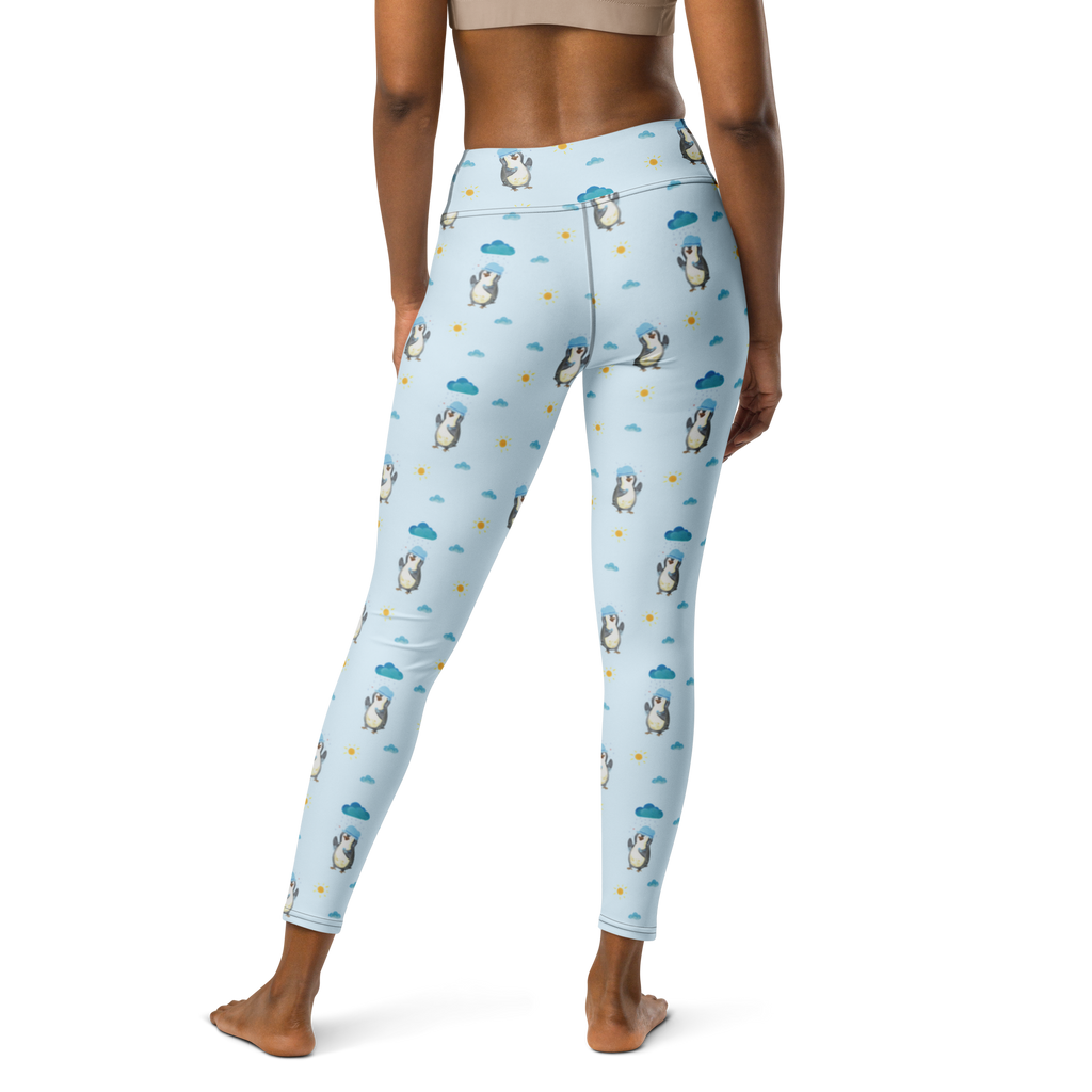 Yogahose Pinguin duscht Yogapants, Yogaleggings, Yogaleggins, Yogahose Damen, Yogahose, Frauen, Yogahose Mädchen, Yogahose Kinder, Yogahose Herren, Yogahose Männer, Pinguin, Pinguine, Dusche, duschen, Lebensmotto, Motivation, Neustart, Neuanfang, glücklich sein