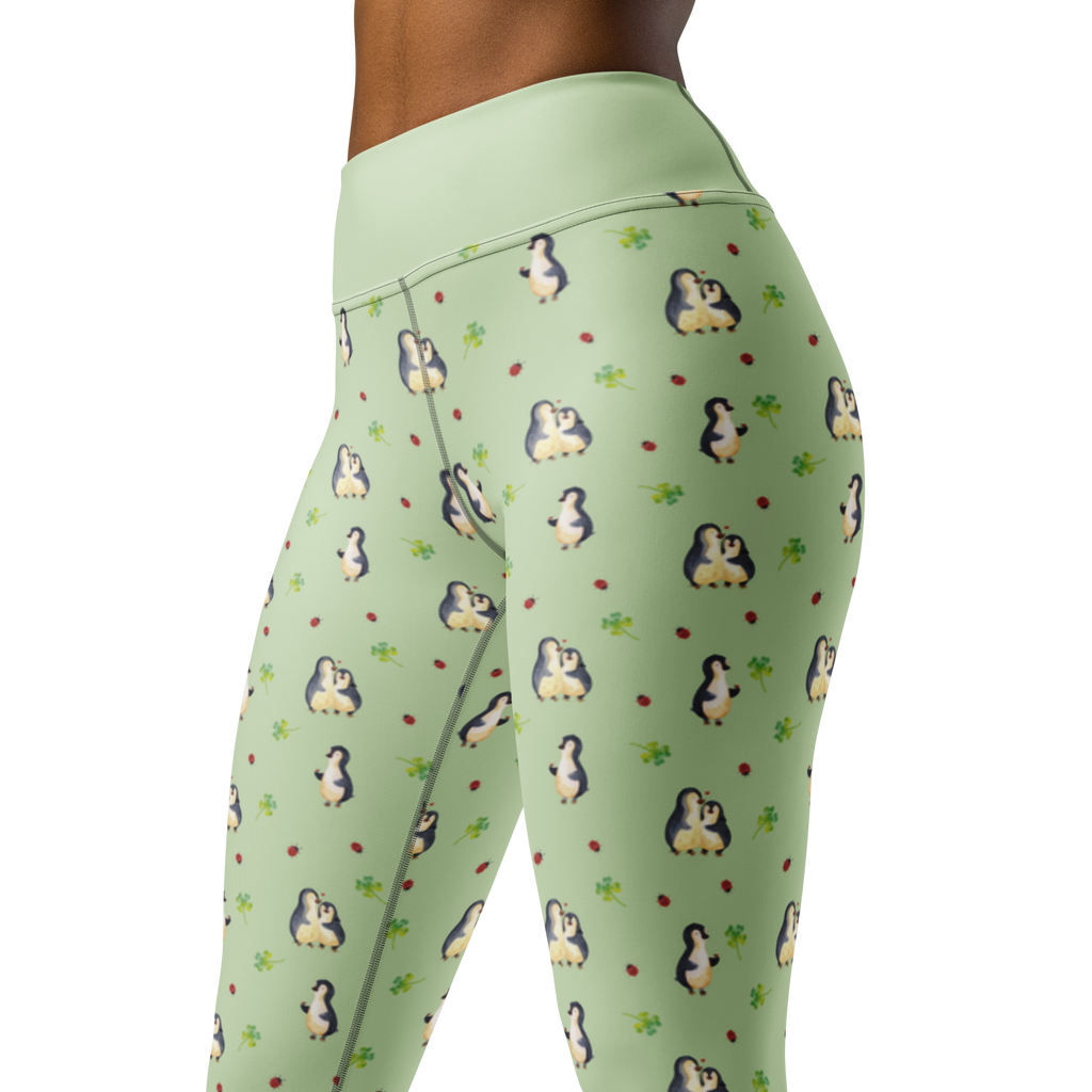 Yogahose Pinguin Marienkäfer Yogapants, Yogaleggings, Yogaleggins, Yogahose Damen, Yogahose, Frauen, Yogahose Mädchen, Yogahose Kinder, Yogahose Herren, Yogahose Männer, Pinguin, Pinguine, Marienkäfer, Liebe, Wunder, Glück, Freude, Lebensfreude