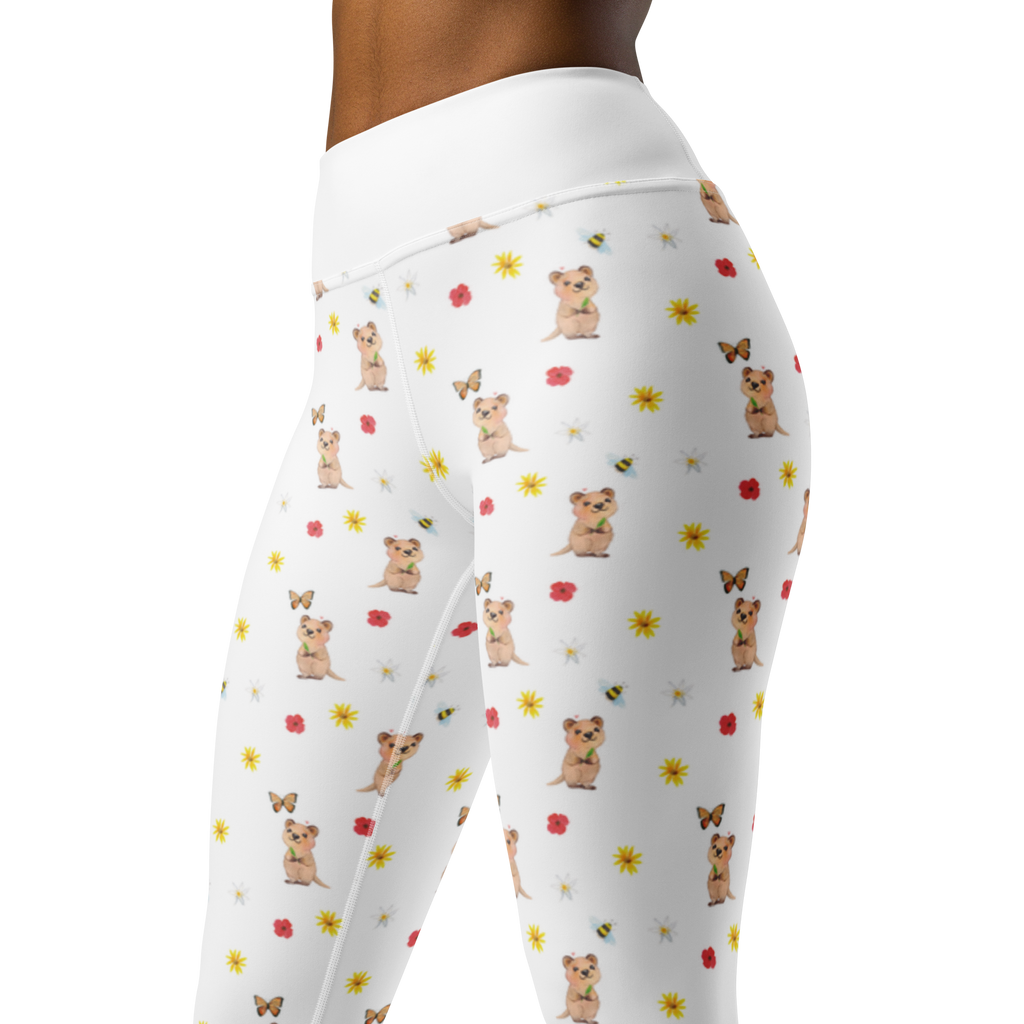 Yogahose Quokka Happy Yogapants, Yogaleggings, Yogaleggins, Yogahose Damen, Yogahose, Frauen, Yogahose Mädchen, Yogahose Kinder, Yogahose Herren, Yogahose Männer, Tiermotive, Gute Laune, lustige Sprüche, Tiere, Quokka, Verschieben, Aufschieberitis, Lustiger Spruch, Niedliches Tier, Dinge erledigen
