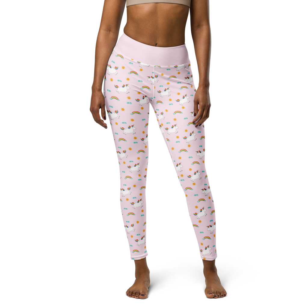 Yogahose Einhorn Happy Yogapants, Yogaleggings, Yogaleggins, Yogahose Damen, Yogahose, Frauen, Yogahose Mädchen, Yogahose Kinder, Yogahose Herren, Yogahose Männer, Einhorn, Einhörner, Einhorn Deko, Pegasus, Unicorn, glücklich, fröhlich, Spaß, Freude, Lebensfreude, witzig, spannend, Lächeln, Lachen