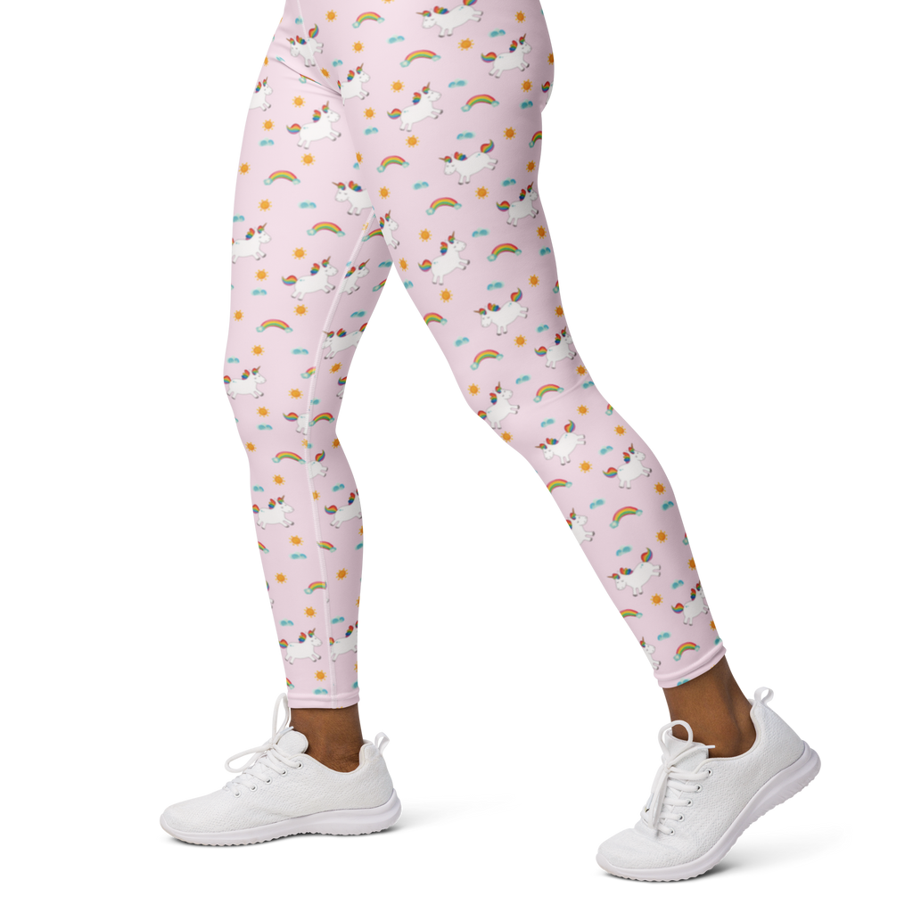 Yogahose Einhorn Happy Yogapants, Yogaleggings, Yogaleggins, Yogahose Damen, Yogahose, Frauen, Yogahose Mädchen, Yogahose Kinder, Yogahose Herren, Yogahose Männer, Einhorn, Einhörner, Einhorn Deko, Pegasus, Unicorn, glücklich, fröhlich, Spaß, Freude, Lebensfreude, witzig, spannend, Lächeln, Lachen