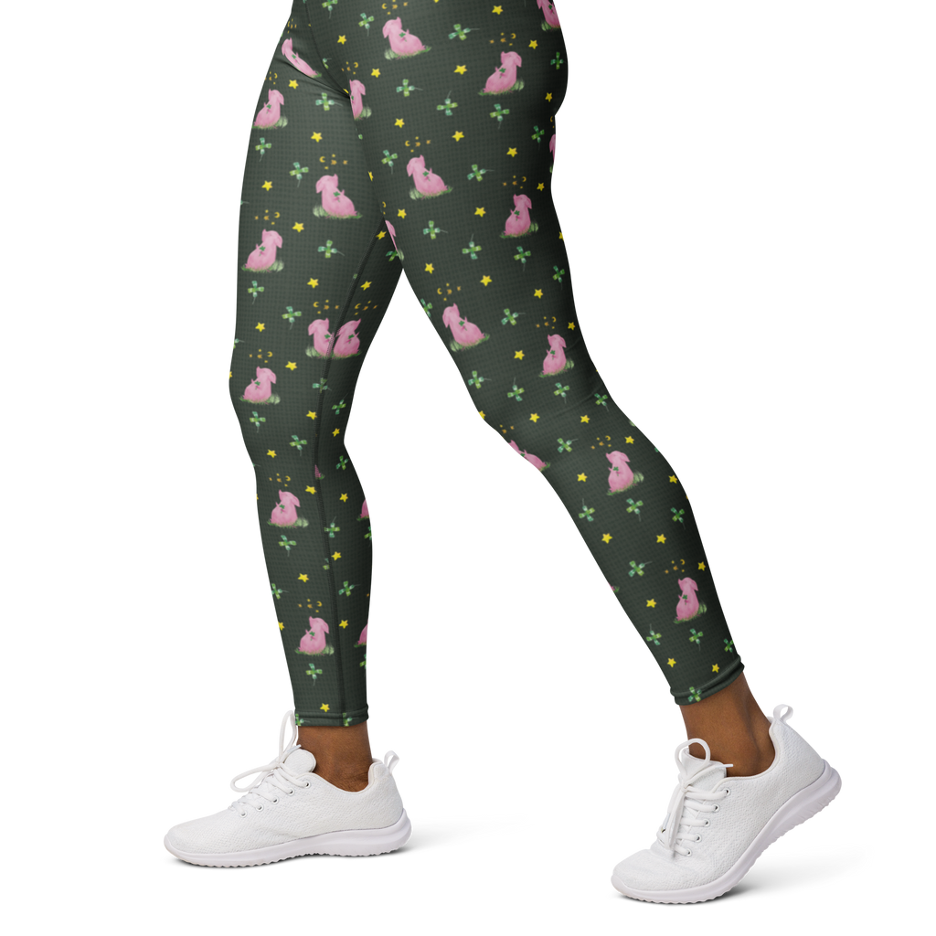Yogahose Glücksschwein Yogapants, Yogaleggings, Yogaleggins, Yogahose Damen, Yogahose, Frauen, Yogahose Mädchen, Yogahose Kinder, Yogahose Herren, Yogahose Männer, Tiermotive, Gute Laune, lustige Sprüche, Tiere, Glücksschwein. Glück, Schwein, Schweinchen, Sterne, Sernchen, Ziele, Träume, Motivation, Glücksbringer