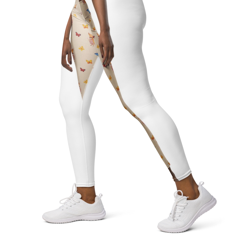Yogahose Nachtfalter mit Fähnchen Yogapants, Yogaleggings, Yogaleggins, Yogahose Damen, Yogahose, Frauen, Yogahose Mädchen, Yogahose Kinder, Yogahose Herren, Yogahose Männer, Tiermotive, Gute Laune, lustige Sprüche, Tiere, Nachtfalter, Käfer, Spruch lustig, Spruch witzig, süß, niedlich, Küche Deko, Was kostet die Welt