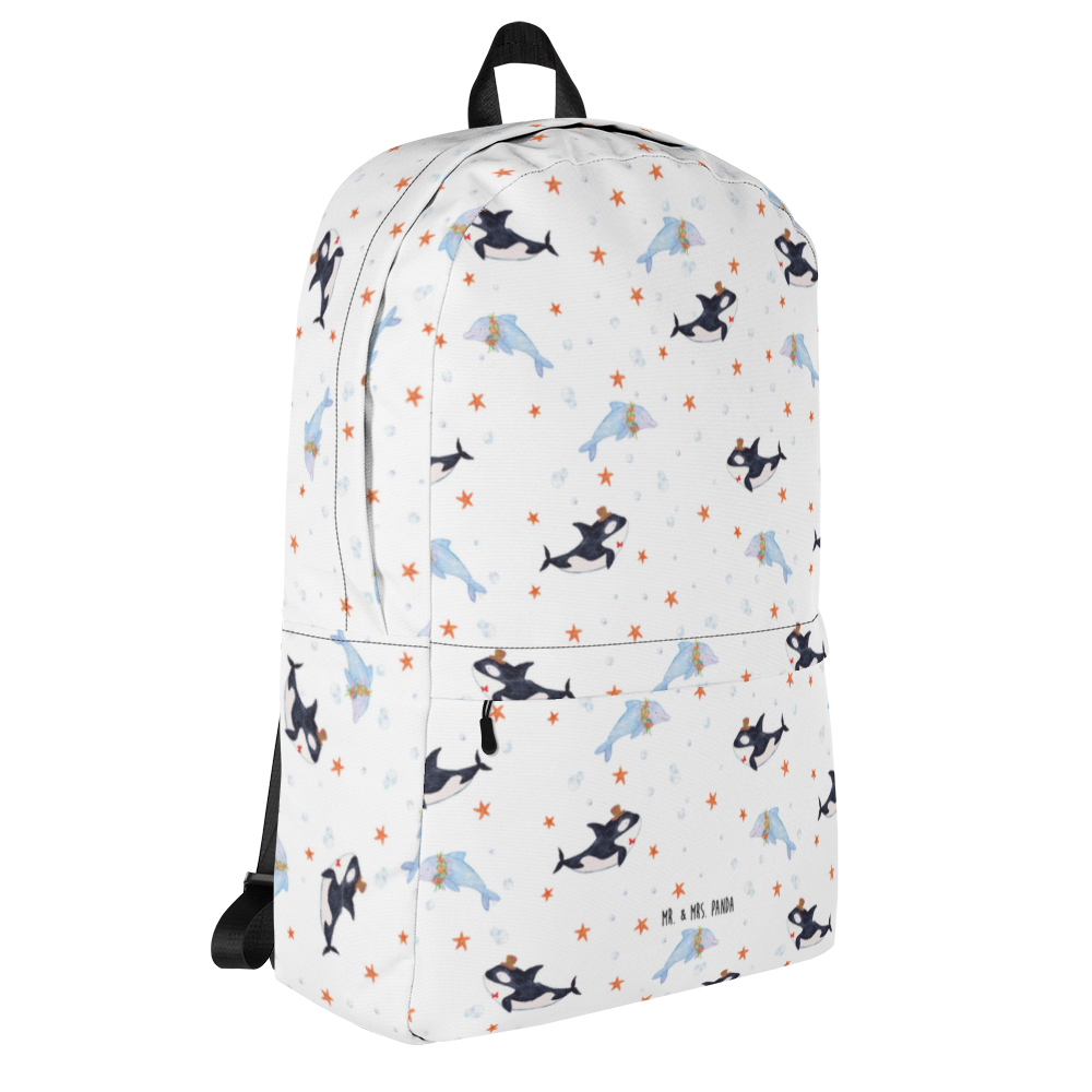 Rucksack Orca Zylinder Rucksack, Laptoprucksack, Notebookrucksack, Schulrucksack für Laptop, Arbeitsrucksack für Laptop, Reiserucksack für Laptop, Rucksack für Alltag, Rucksack für Schule, Rucksack für Uni, Rucksack für Notebook, Rucksack für Computer, wetterfester Rucksack, regenfester Rucksack, strapazierfähiger Rucksack, Meerestiere, Meer, Urlaub, Narwal, Glitter, Konfetti, Glitzer, Geburtstag, Feier, Fete, Fest, Glückwunsch, Orca
