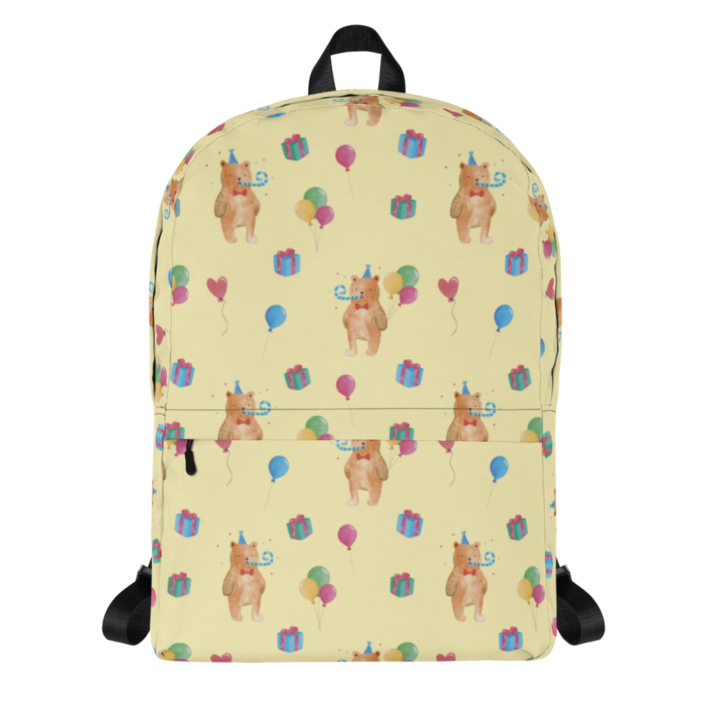 Rucksack Birthday Bär Rucksack, Laptoprucksack, Notebookrucksack, Schulrucksack für Laptop, Arbeitsrucksack für Laptop, Reiserucksack für Laptop, Rucksack für Alltag, Rucksack für Schule, Rucksack für Uni, Rucksack für Notebook, Rucksack für Computer, wetterfester Rucksack, regenfester Rucksack, strapazierfähiger Rucksack, Bär, Teddy, Teddybär, Happy Birthday, Alles Gute, Glückwunsch, Geburtstag