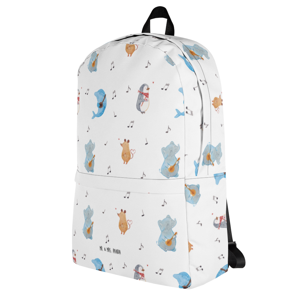 Rucksack Big Band Rucksack, Laptoprucksack, Notebookrucksack, Schulrucksack für Laptop, Arbeitsrucksack für Laptop, Reiserucksack für Laptop, Rucksack für Alltag, Rucksack für Schule, Rucksack für Uni, Rucksack für Notebook, Rucksack für Computer, wetterfester Rucksack, regenfester Rucksack, strapazierfähiger Rucksack, Tiermotive, Gute Laune, lustige Sprüche, Tiere, Hund, Pinguin, Maus, Elefant, Delfin, Gitarre, Band, Triangel, Musikanten, Musik