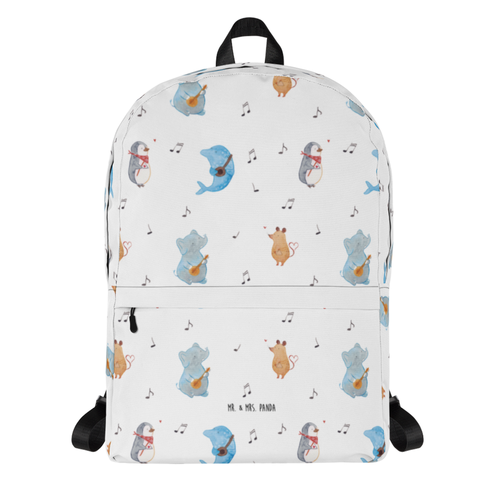 Rucksack Big Band Rucksack, Laptoprucksack, Notebookrucksack, Schulrucksack für Laptop, Arbeitsrucksack für Laptop, Reiserucksack für Laptop, Rucksack für Alltag, Rucksack für Schule, Rucksack für Uni, Rucksack für Notebook, Rucksack für Computer, wetterfester Rucksack, regenfester Rucksack, strapazierfähiger Rucksack, Tiermotive, Gute Laune, lustige Sprüche, Tiere, Hund, Pinguin, Maus, Elefant, Delfin, Gitarre, Band, Triangel, Musikanten, Musik