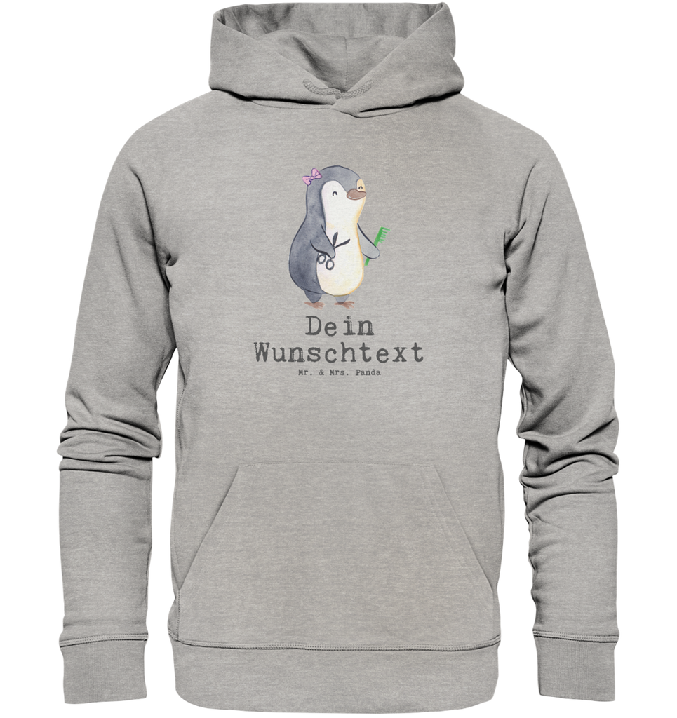 Personalisierter Hoodie Friseurin mit Herz