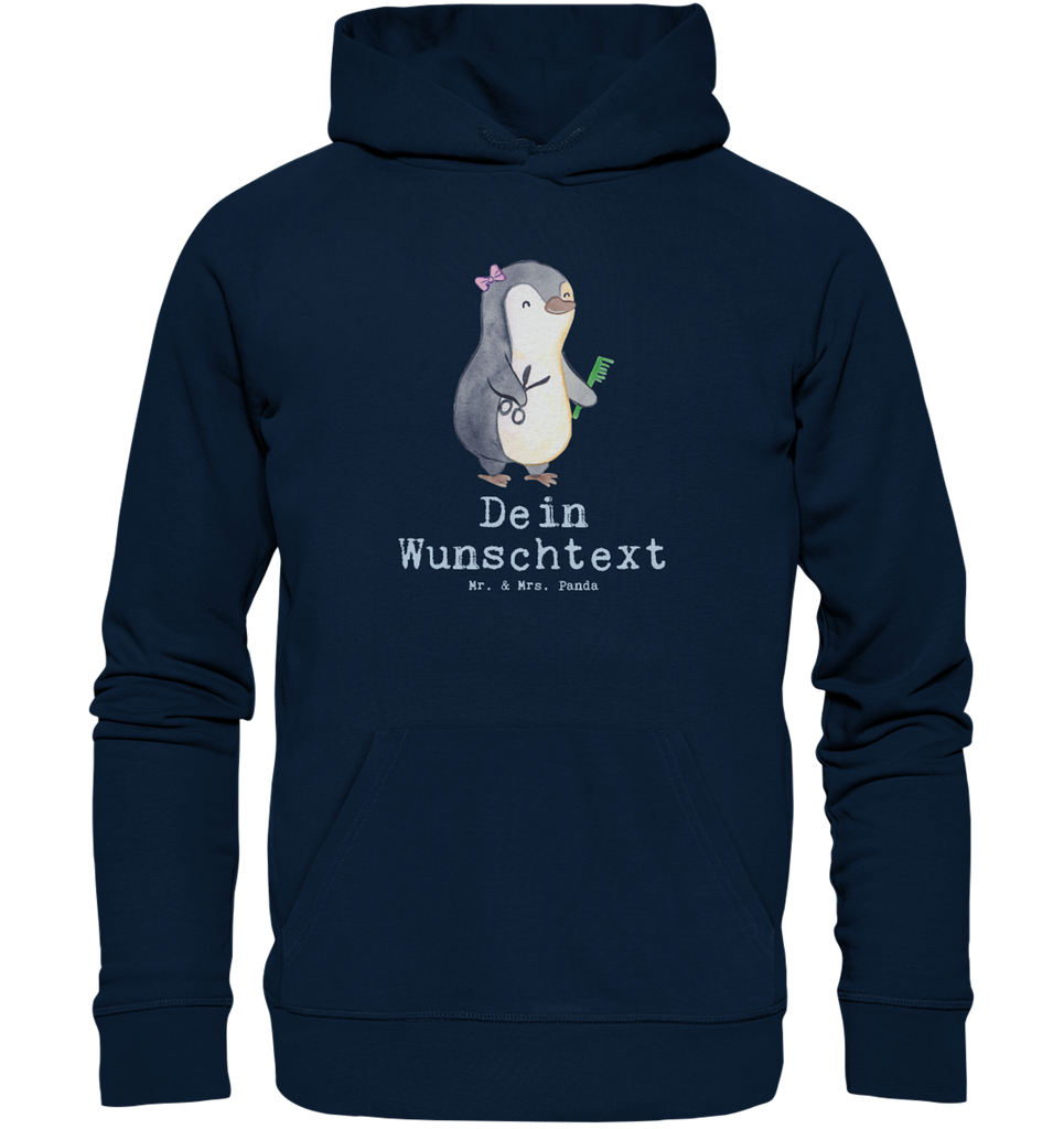 Personalisierter Hoodie Friseurin mit Herz