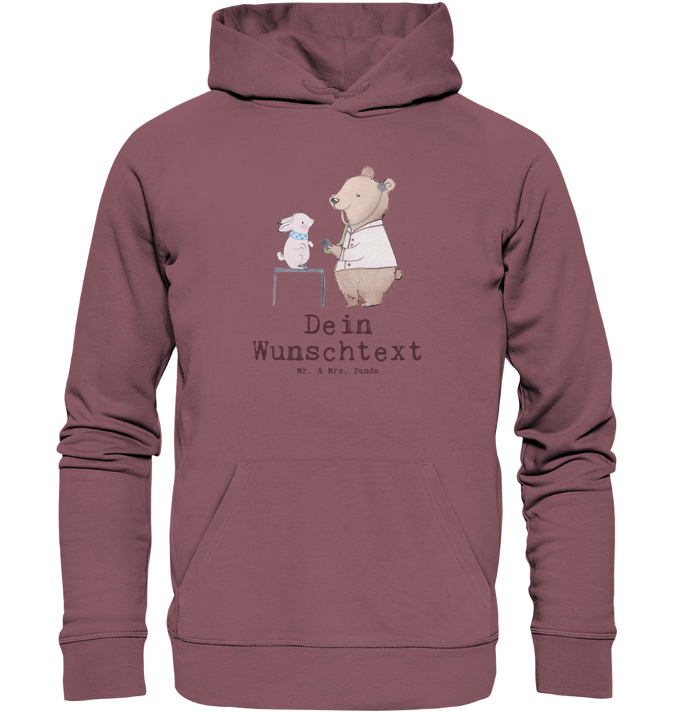 Personalisierter Hoodie Tierarzt mit Herz