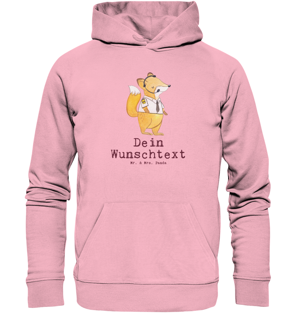 Personalisierter Hoodie Fluglotse mit Herz