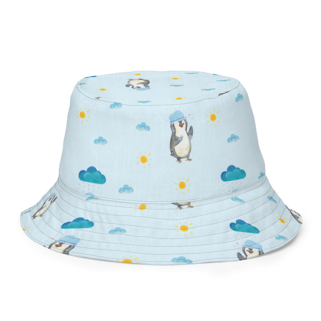 Sonnenhut Pinguin duscht Sonnenhut, Sommerhut, Fischerhut, Anglerhut, Wendehut, Wendecap, Wendemütze, Sonnenmütze, zweifarbiger Hut, Strandhut, Freizeithut, Outdoorhut, Pinguin, Pinguine, Dusche, duschen, Lebensmotto, Motivation, Neustart, Neuanfang, glücklich sein
