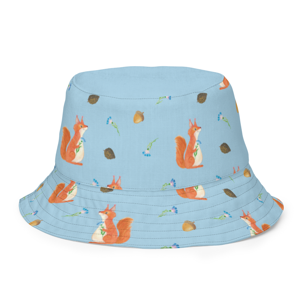 Sonnenhut Eichhörnchen Blume Sonnenhut, Sommerhut, Fischerhut, Anglerhut, Wendehut, Wendecap, Wendemütze, Sonnenmütze, zweifarbiger Hut, Strandhut, Freizeithut, Outdoorhut, Tiermotive, Gute Laune, lustige Sprüche, Tiere, Eichhörnchen, Eichhorn, Spruch positiv, Lachen, Spaß, Motivation Sprüche, Motivation Bilder, glücklich Spruch, Spruch Deko