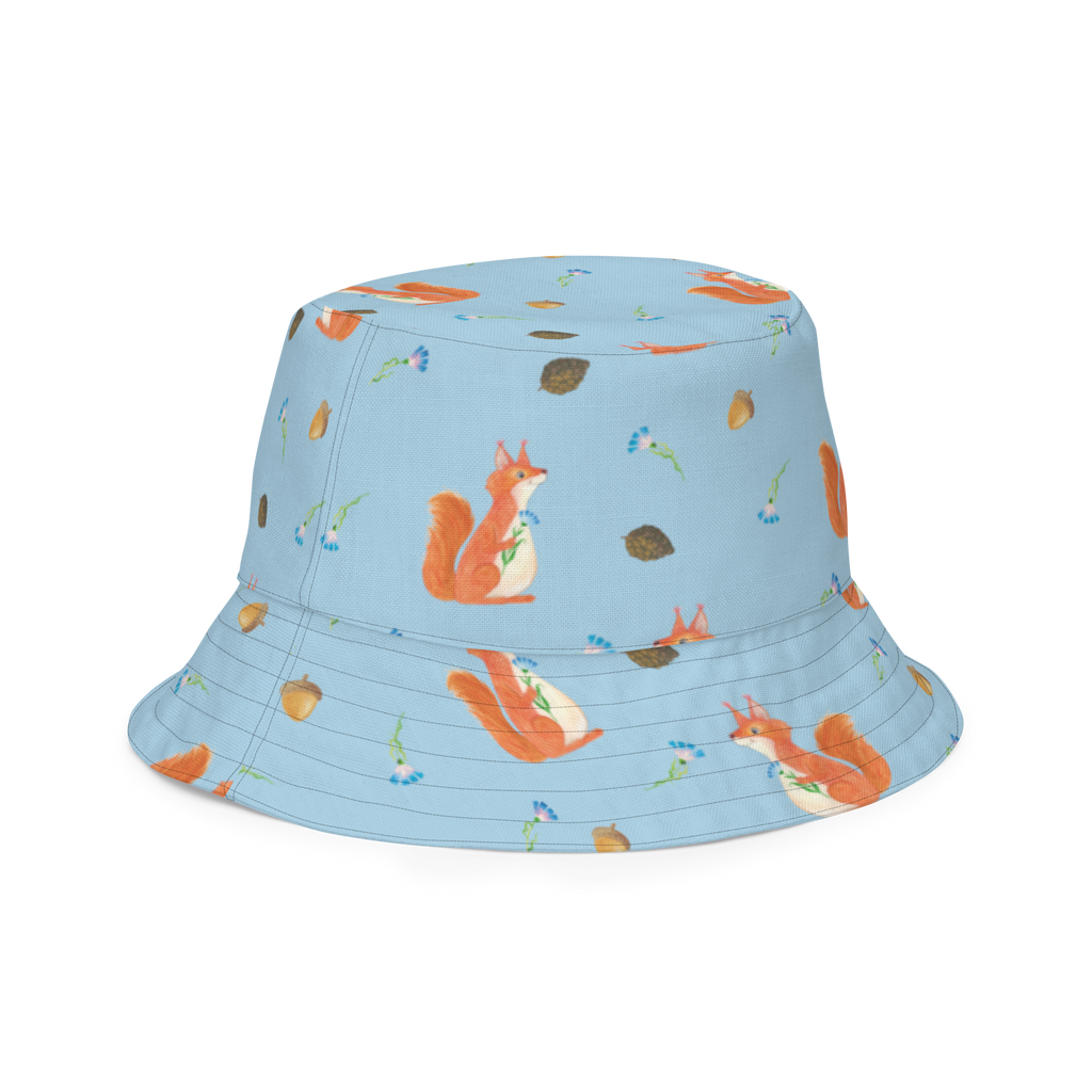 Sonnenhut Eichhörnchen Blume Sonnenhut, Sommerhut, Fischerhut, Anglerhut, Wendehut, Wendecap, Wendemütze, Sonnenmütze, zweifarbiger Hut, Strandhut, Freizeithut, Outdoorhut, Tiermotive, Gute Laune, lustige Sprüche, Tiere, Eichhörnchen, Eichhorn, Spruch positiv, Lachen, Spaß, Motivation Sprüche, Motivation Bilder, glücklich Spruch, Spruch Deko