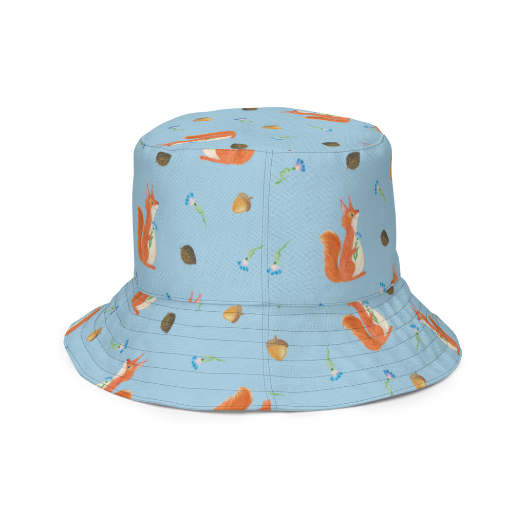 Sonnenhut Eichhörnchen Blume Sonnenhut, Sommerhut, Fischerhut, Anglerhut, Wendehut, Wendecap, Wendemütze, Sonnenmütze, zweifarbiger Hut, Strandhut, Freizeithut, Outdoorhut, Tiermotive, Gute Laune, lustige Sprüche, Tiere, Eichhörnchen, Eichhorn, Spruch positiv, Lachen, Spaß, Motivation Sprüche, Motivation Bilder, glücklich Spruch, Spruch Deko