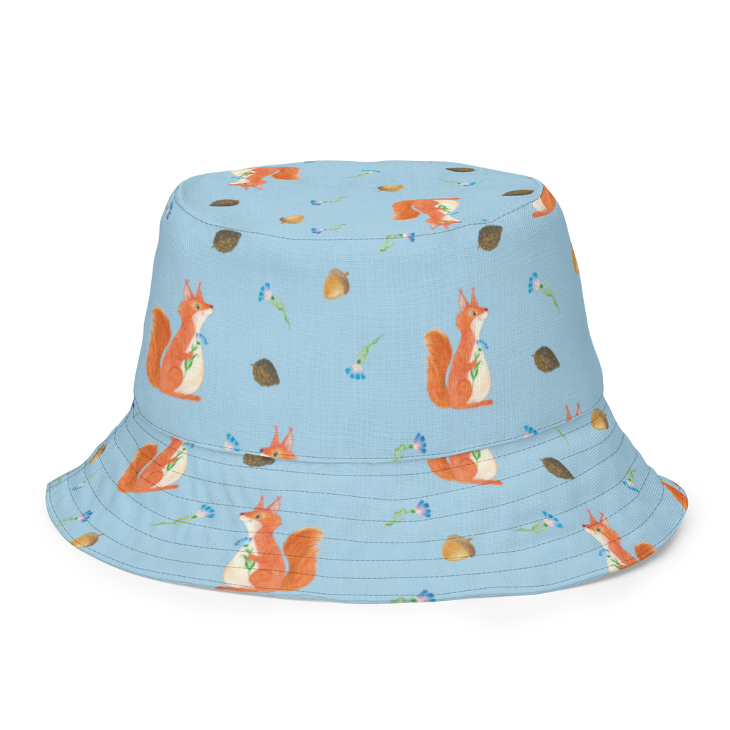 Sonnenhut Eichhörnchen Blume Sonnenhut, Sommerhut, Fischerhut, Anglerhut, Wendehut, Wendecap, Wendemütze, Sonnenmütze, zweifarbiger Hut, Strandhut, Freizeithut, Outdoorhut, Tiermotive, Gute Laune, lustige Sprüche, Tiere, Eichhörnchen, Eichhorn, Spruch positiv, Lachen, Spaß, Motivation Sprüche, Motivation Bilder, glücklich Spruch, Spruch Deko