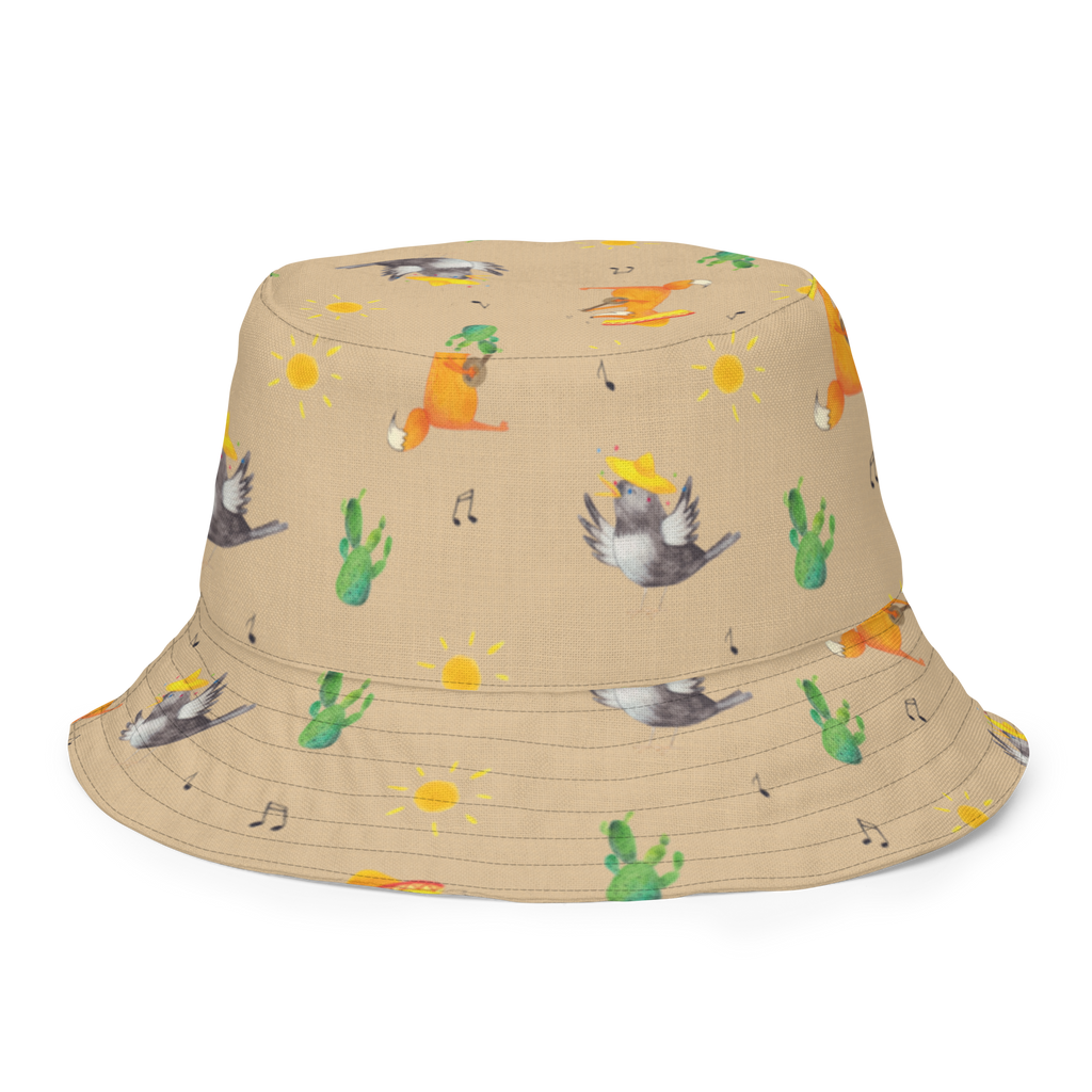 Sonnenhut Rabe mit Sombrero Sonnenhut, Sommerhut, Fischerhut, Anglerhut, Wendehut, Wendecap, Wendemütze, Sonnenmütze, zweifarbiger Hut, Strandhut, Freizeithut, Outdoorhut, Tiermotive, Gute Laune, lustige Sprüche, Tiere, Rabe, Vogel, Vögel, Spruch positiv, fröhlich sein, glücklich sein, Glück Spruch, froh, Elster, Motivation