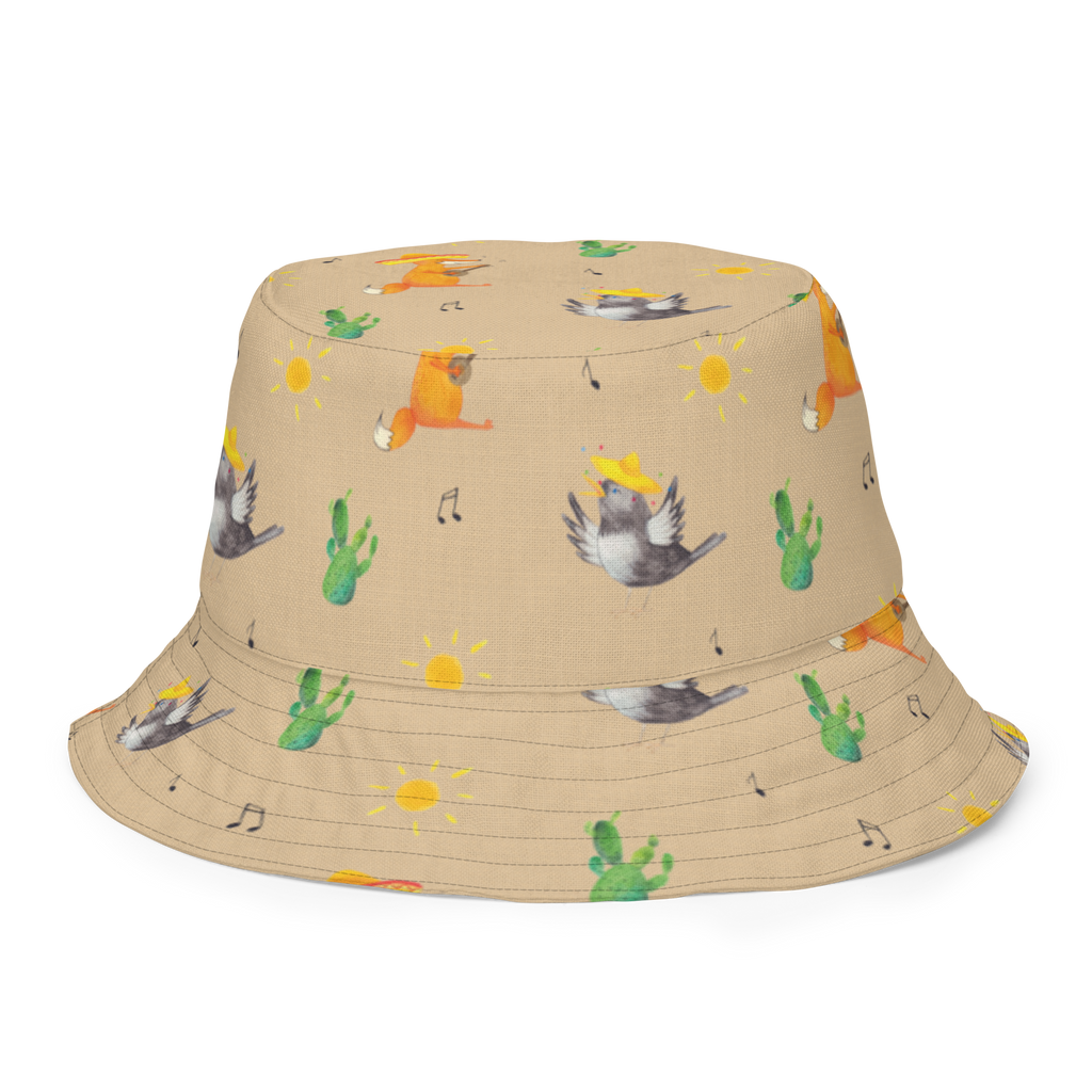 Sonnenhut Rabe mit Sombrero Sonnenhut, Sommerhut, Fischerhut, Anglerhut, Wendehut, Wendecap, Wendemütze, Sonnenmütze, zweifarbiger Hut, Strandhut, Freizeithut, Outdoorhut, Tiermotive, Gute Laune, lustige Sprüche, Tiere, Rabe, Vogel, Vögel, Spruch positiv, fröhlich sein, glücklich sein, Glück Spruch, froh, Elster, Motivation