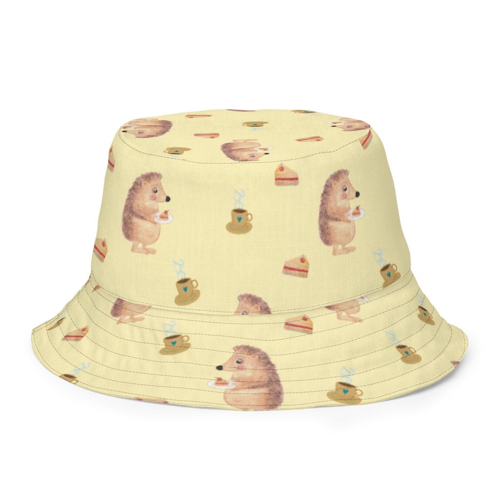 Sonnenhut Igel mit Kuchenstück Sonnenhut, Sommerhut, Fischerhut, Anglerhut, Wendehut, Wendecap, Wendemütze, Sonnenmütze, zweifarbiger Hut, Strandhut, Freizeithut, Outdoorhut, Tiermotive, Gute Laune, lustige Sprüche, Tiere, Igel, Essen Spruch, Kuchen, Backen Geschenk, Kuchen backen, Einladung Party, Geburtstagskuchen, Torte