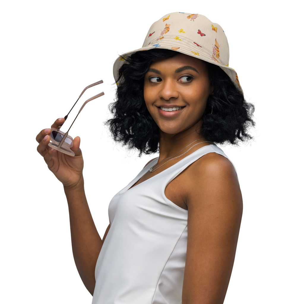 Sonnenhut Nachtfalter mit Fähnchen Sonnenhut, Sommerhut, Fischerhut, Anglerhut, Wendehut, Wendecap, Wendemütze, Sonnenmütze, zweifarbiger Hut, Strandhut, Freizeithut, Outdoorhut, Tiermotive, Gute Laune, lustige Sprüche, Tiere, Nachtfalter, Käfer, Spruch lustig, Spruch witzig, süß, niedlich, Küche Deko, Was kostet die Welt